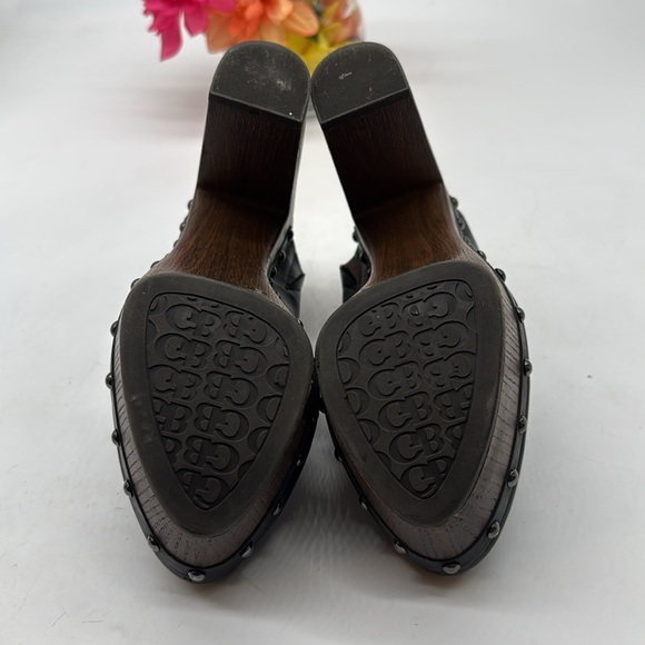 Gianni Bini Black Studded Platform Clogs Size 7 BHE8652C - Picture 6 of 8